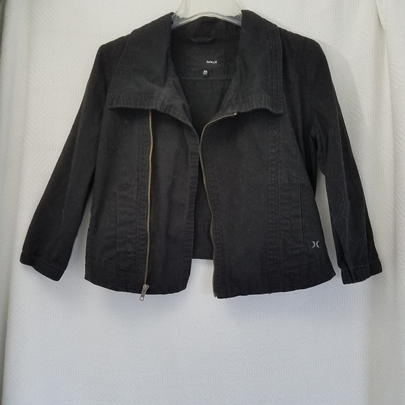 Hurley Black Cotton Jacket - Picture 2 of 8